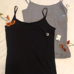 Two brand new camis - grey and black